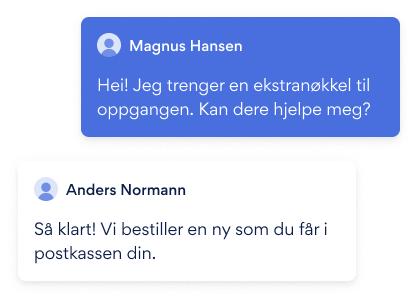 Illustrasjon av meldinger